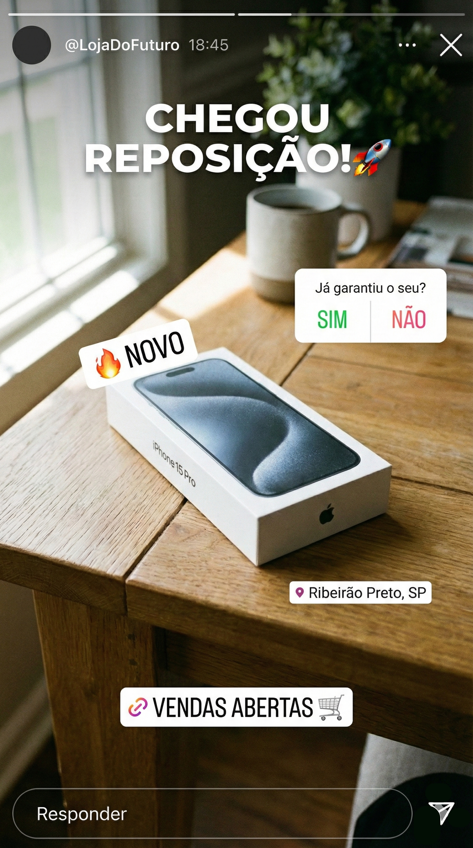 Story sem figurinhas