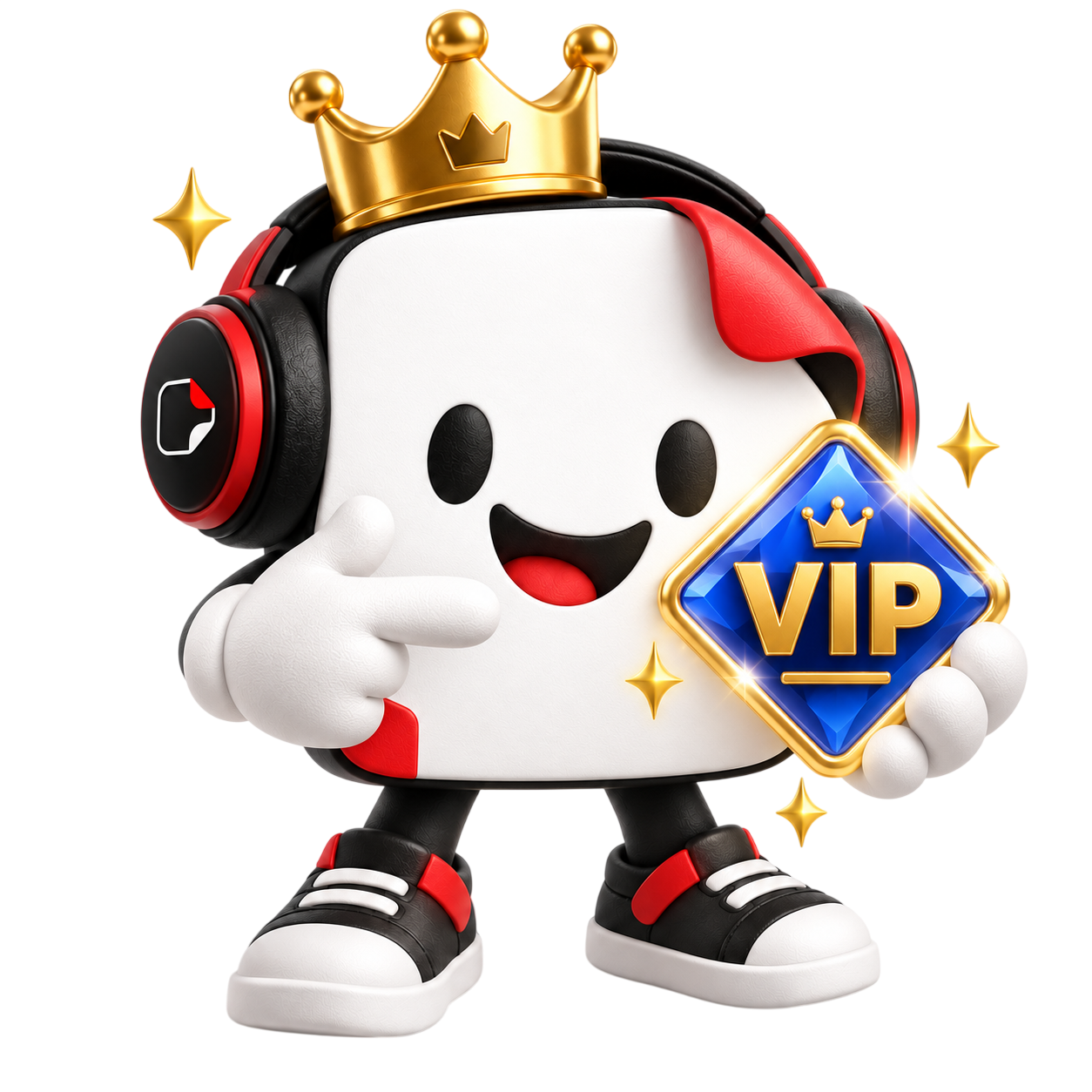 Mascote com diamante VIP